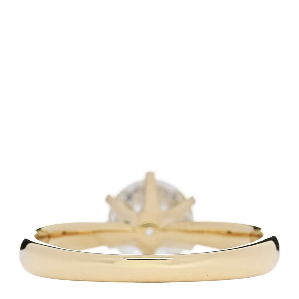 18K Yellow Gold Diamond 1.24ct Solitaire Engagement Ring 53 6.25