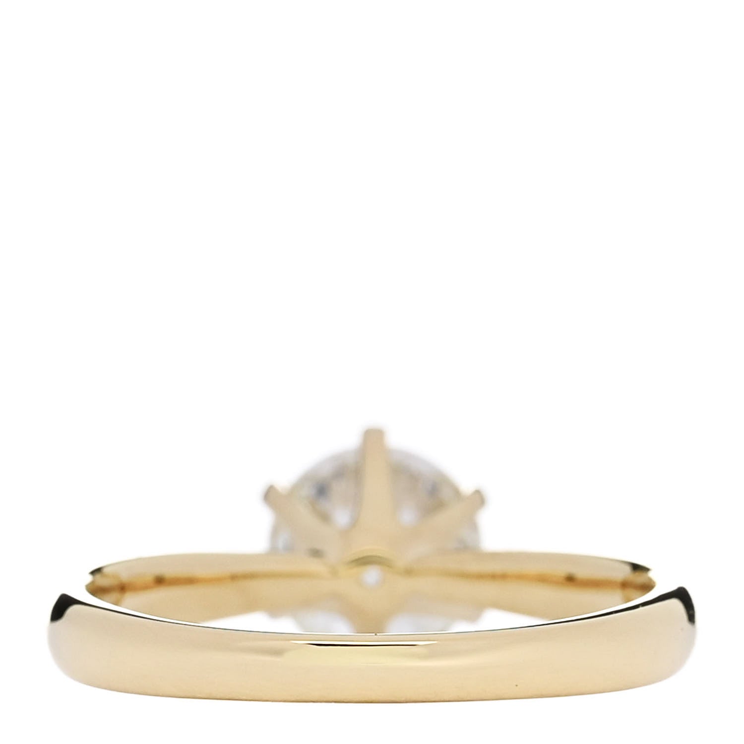 18K Yellow Gold Diamond 1.24ct Solitaire Engagement Ring 53 6.25