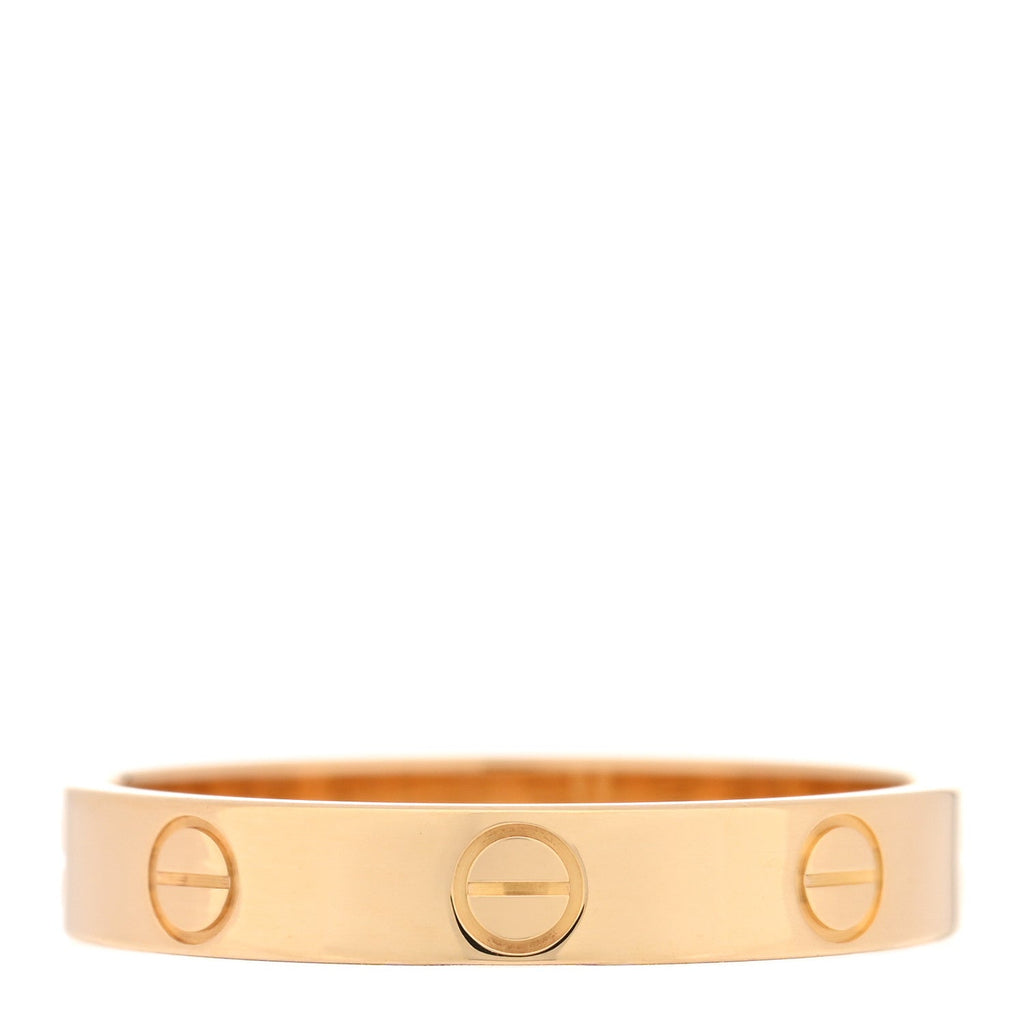 18K Yellow Gold 3.5mm LOVE Wedding Band Ring 58 8.5