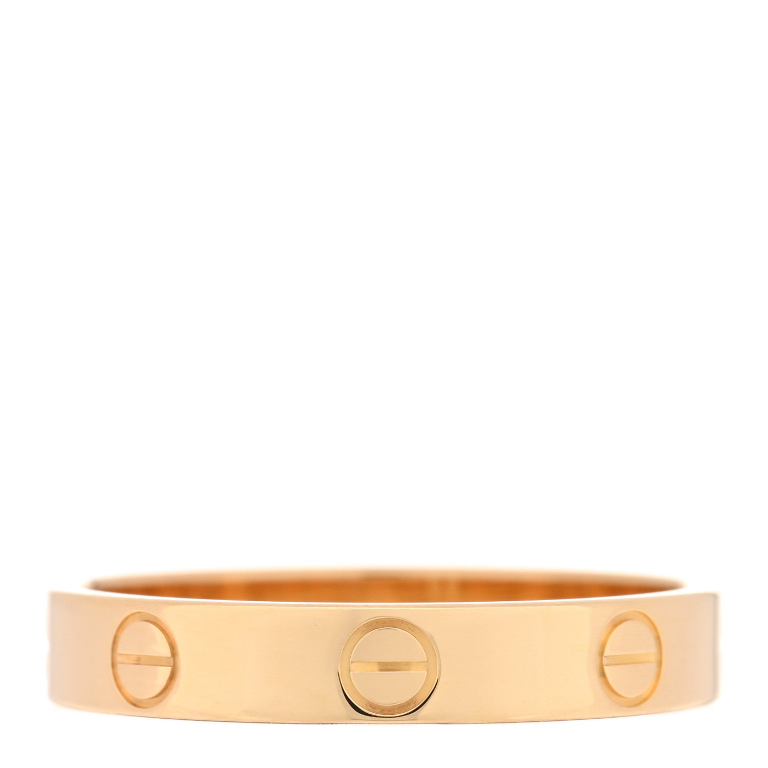 18K Yellow Gold 3.5mm LOVE Wedding Band Ring 58 8.5