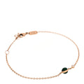 18K Rose Gold Malachite Diamond Possession Bracelet