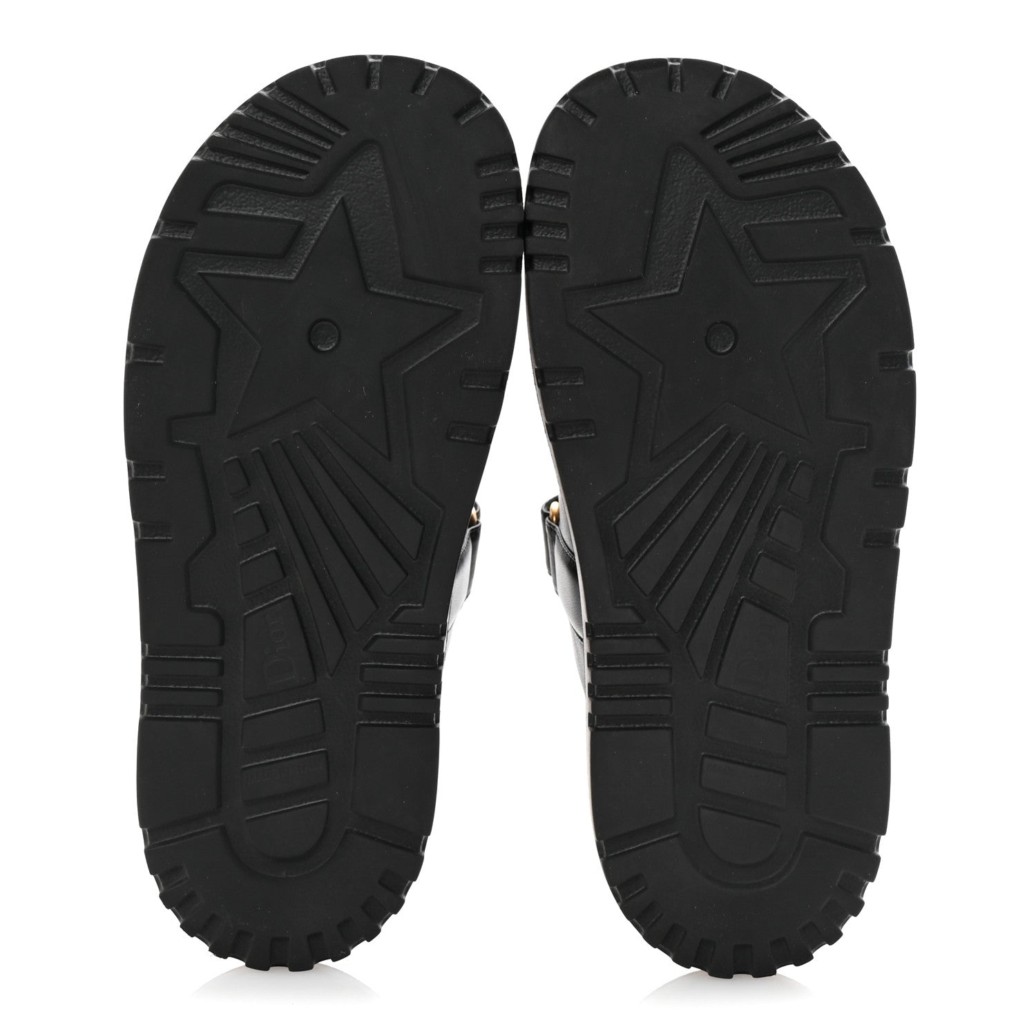 Lambskin Dioract 10mm Slide Sandals 39.5 Black