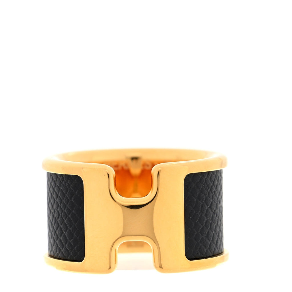 Madame Calfskin Large Olympe Ring S Black