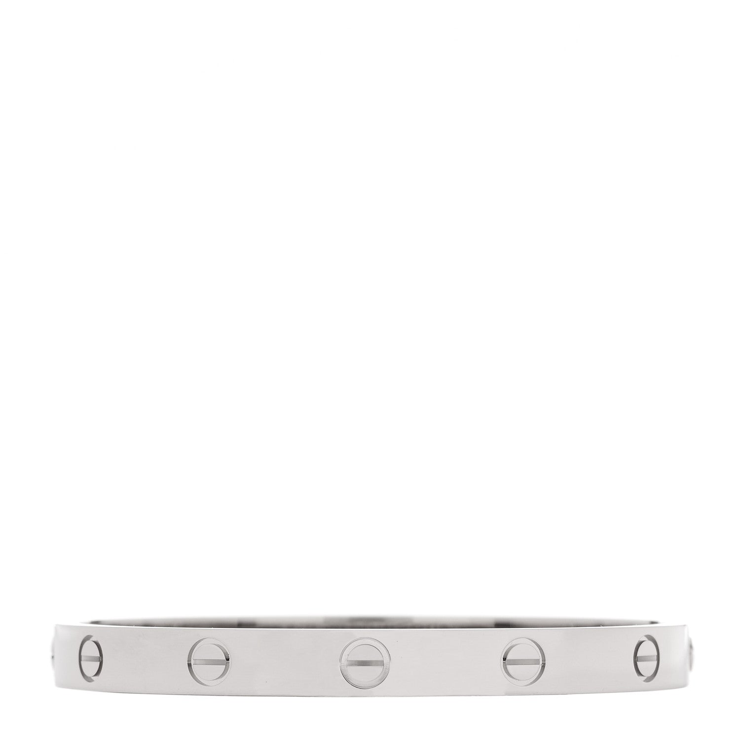 18K White Gold LOVE Bracelet 17