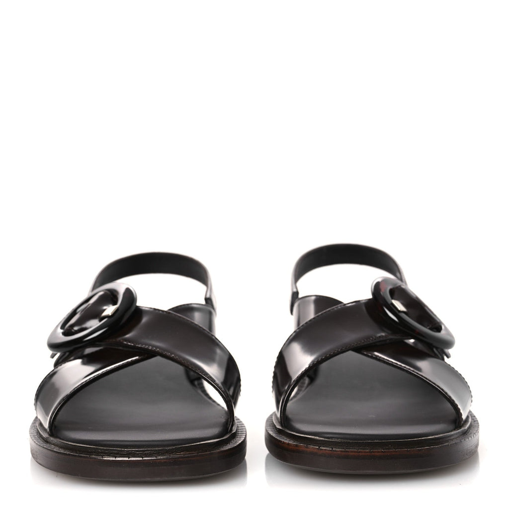 Spazzolato Fume Re-Edition 1996 Buckle Sandals 41 Bruciato
