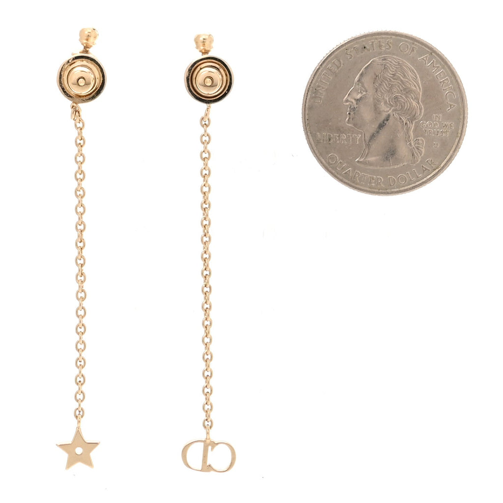 Pearl La Petite Tribale Dangle Chain Earrings Gold