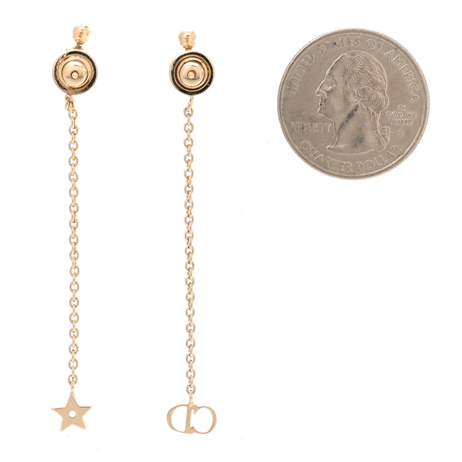 Pearl La Petite Tribale Dangle Chain Earrings Gold