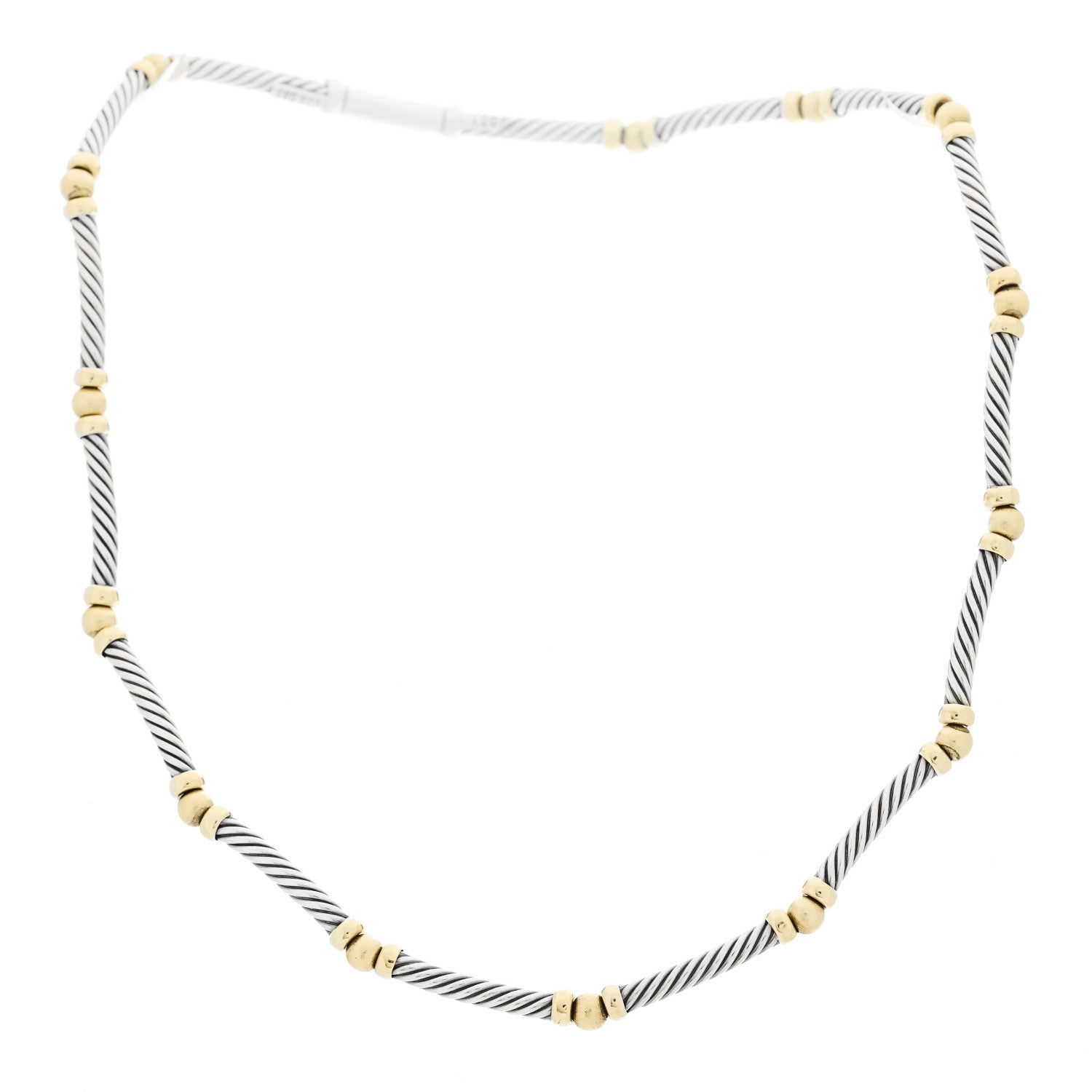 Sterling Silver 14K Yellow Gold Metro Collar Necklace