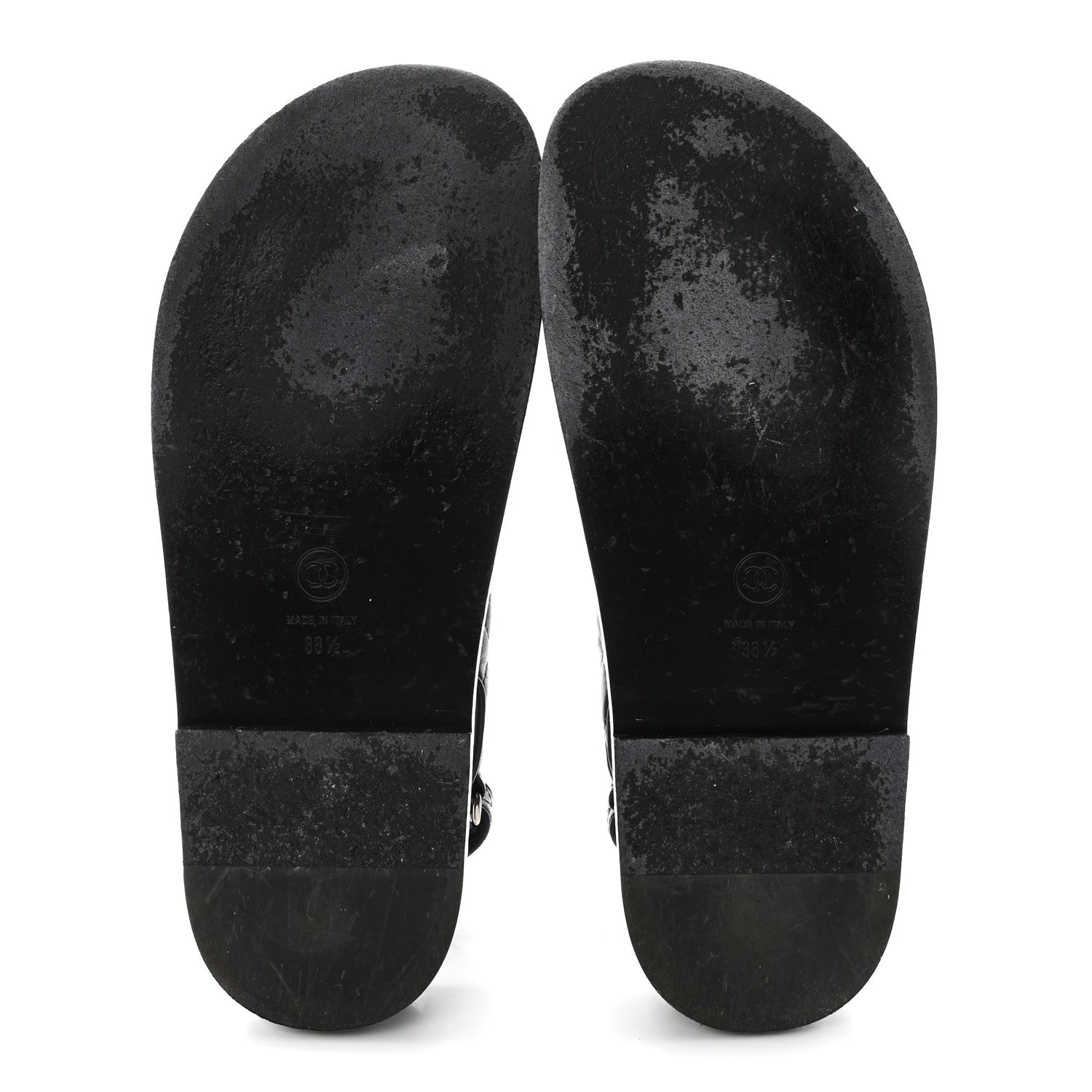 Lambskin Velcro Dad Sandals 38.5 Black