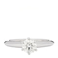 Platinum Diamond .46ct Solitaire Engagement Ring 46 3.75