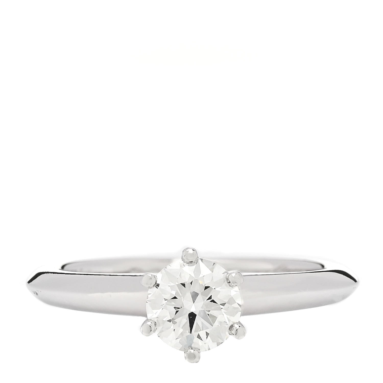 Platinum Diamond .46ct Solitaire Engagement Ring 46 3.75