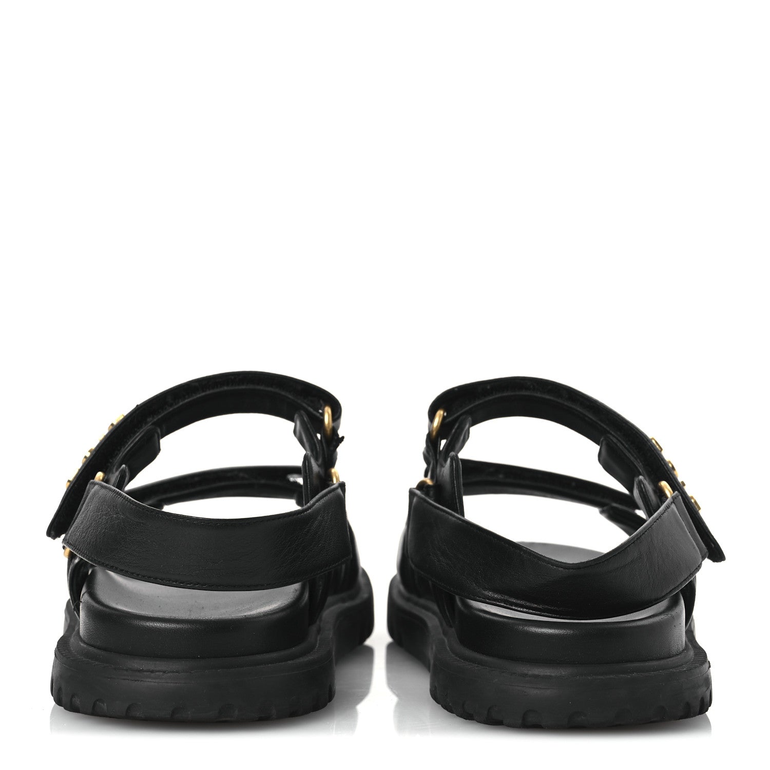 Lambskin Dioract 10mm Sandals 39 Black