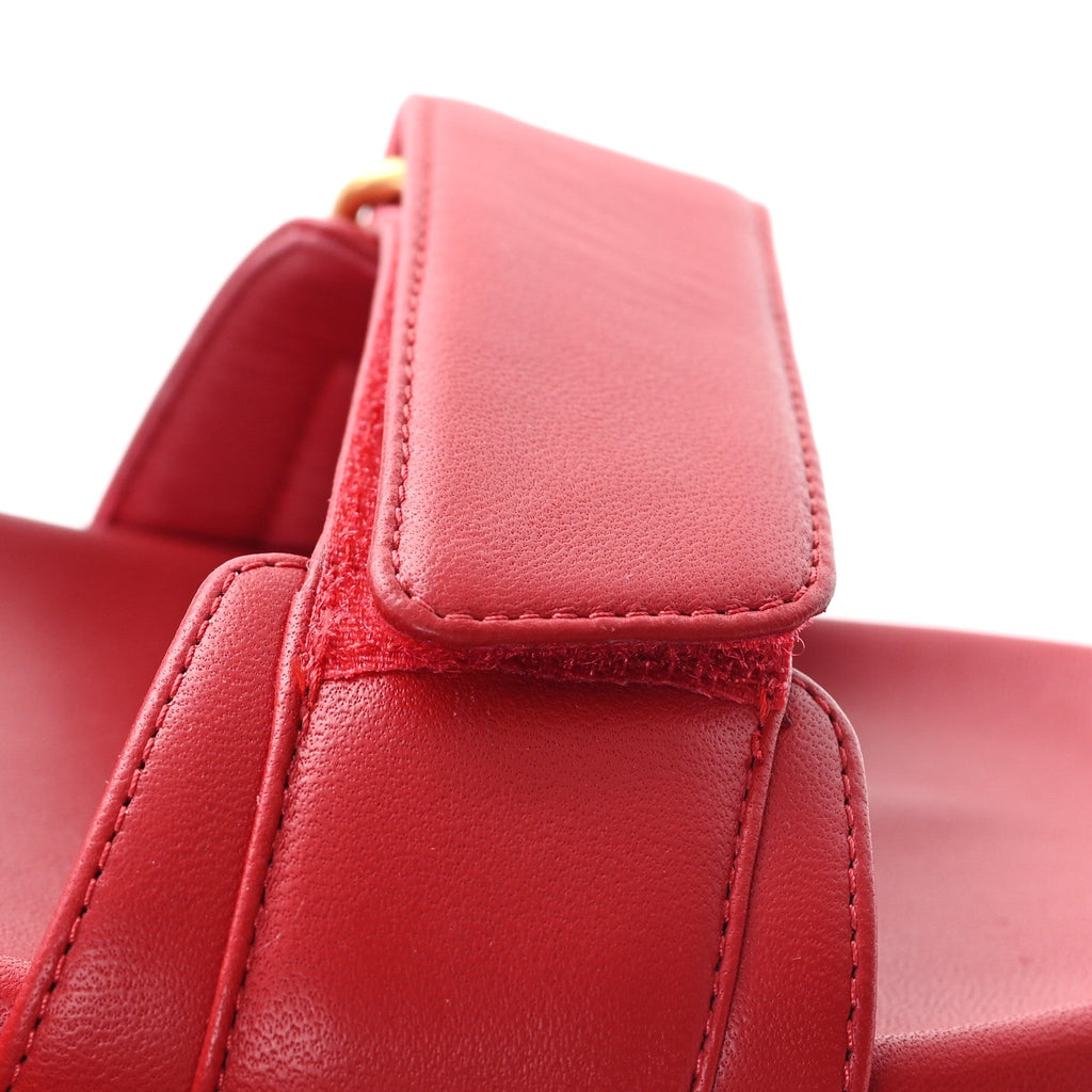Lambskin Dioract 10mm Sandals 37.5 Raspberry