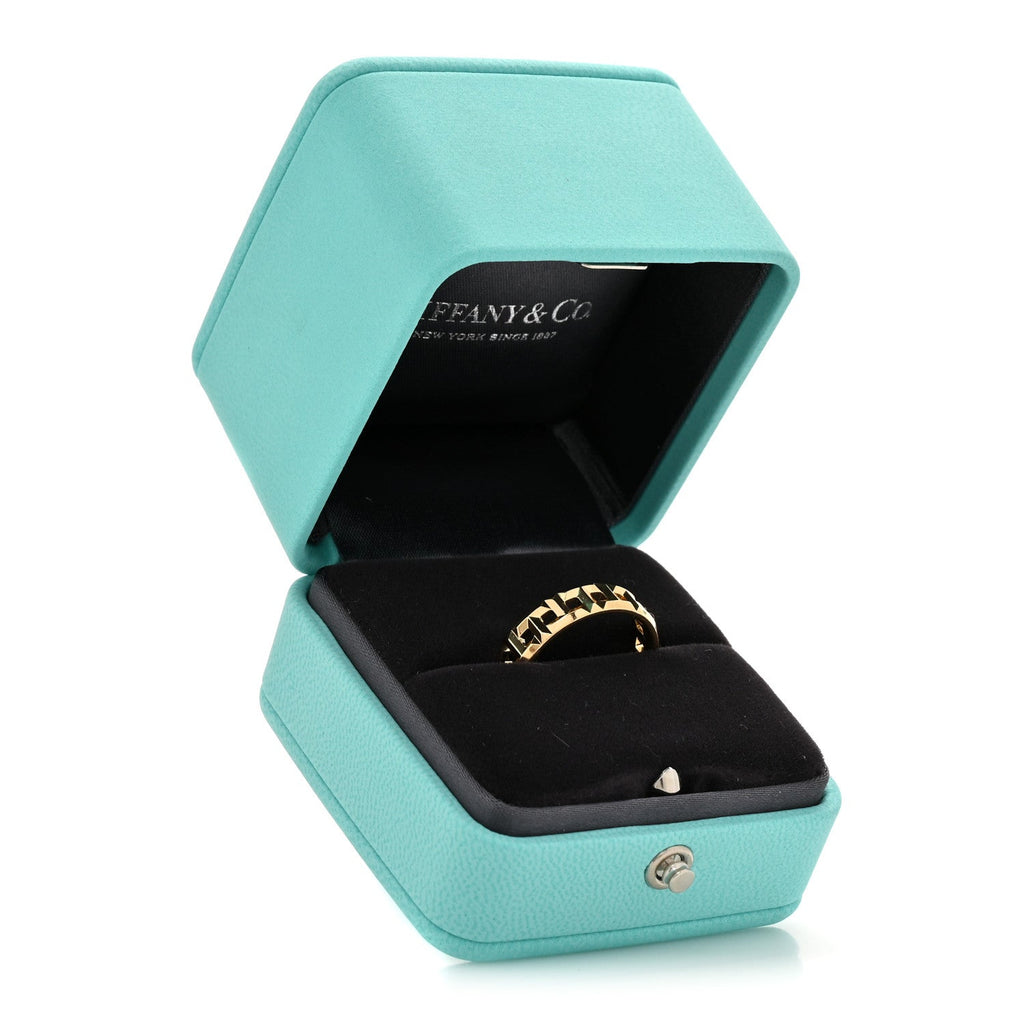 18K Yellow Gold T True Wide Ring 61 9.5