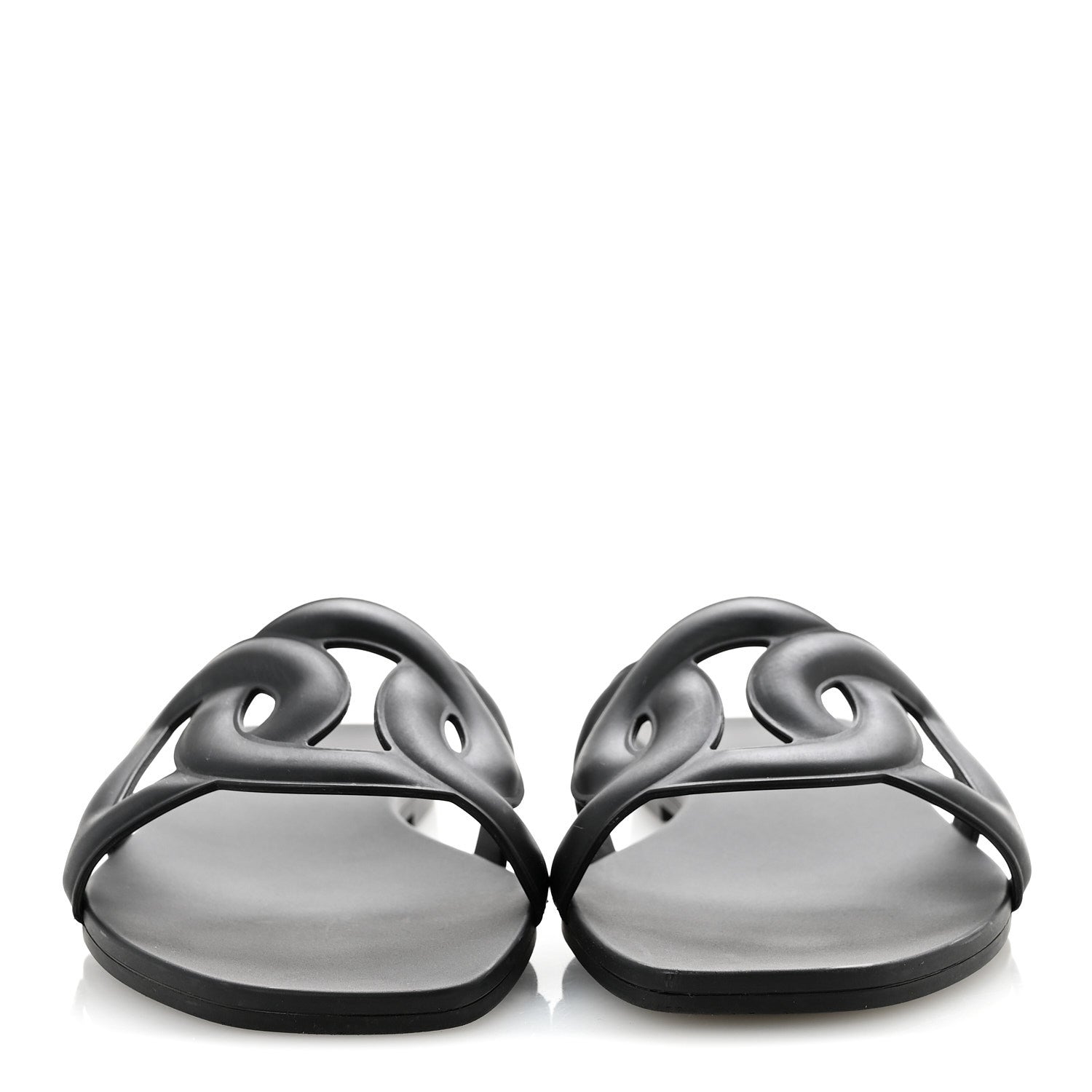 Rubber Aloha Sandals 36 Black