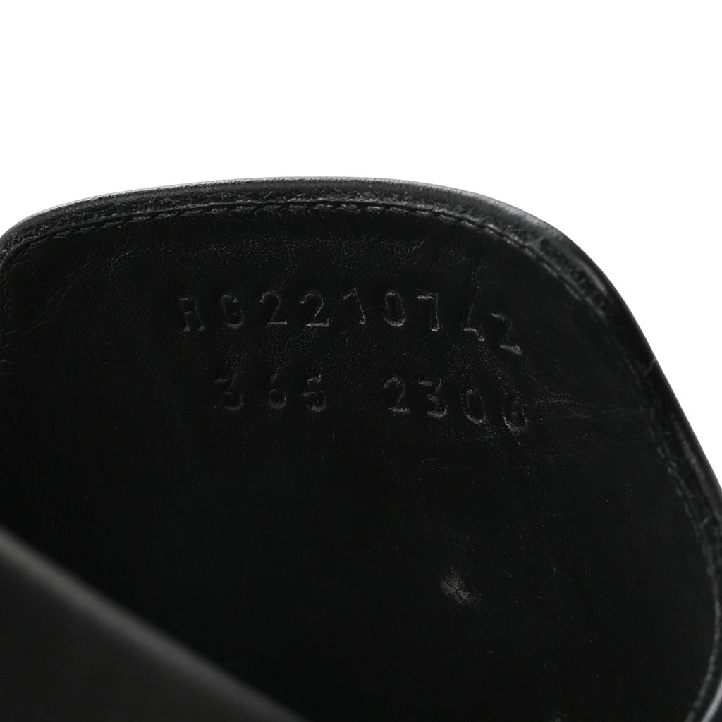 Calfskin Womens Empire Sandals 36.5 Black