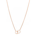 18K Pink Gold Interlocking LOVE Necklace