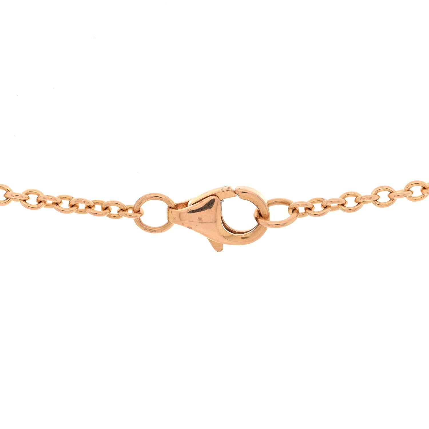 18K Pink Gold Interlocking LOVE Necklace