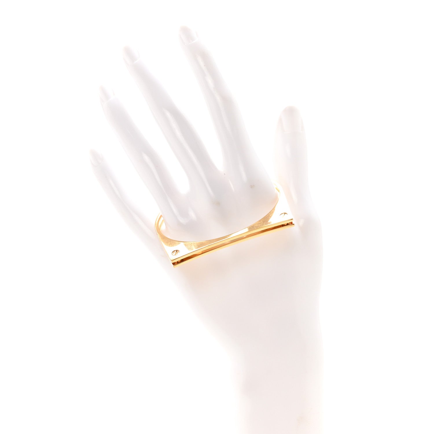 Metal Geometric Cuff Bracelet Gold