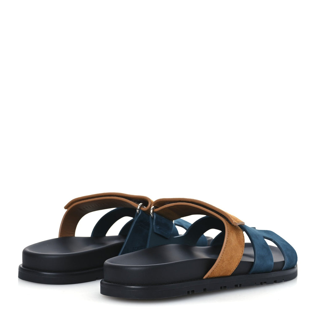 Suede Goatskin Womens Chypre Sandals 39 Vert Mousse Naturel