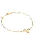 18K Yellow Gold Mother of Pearl Sweet Alhambra Butterfly Bracelet