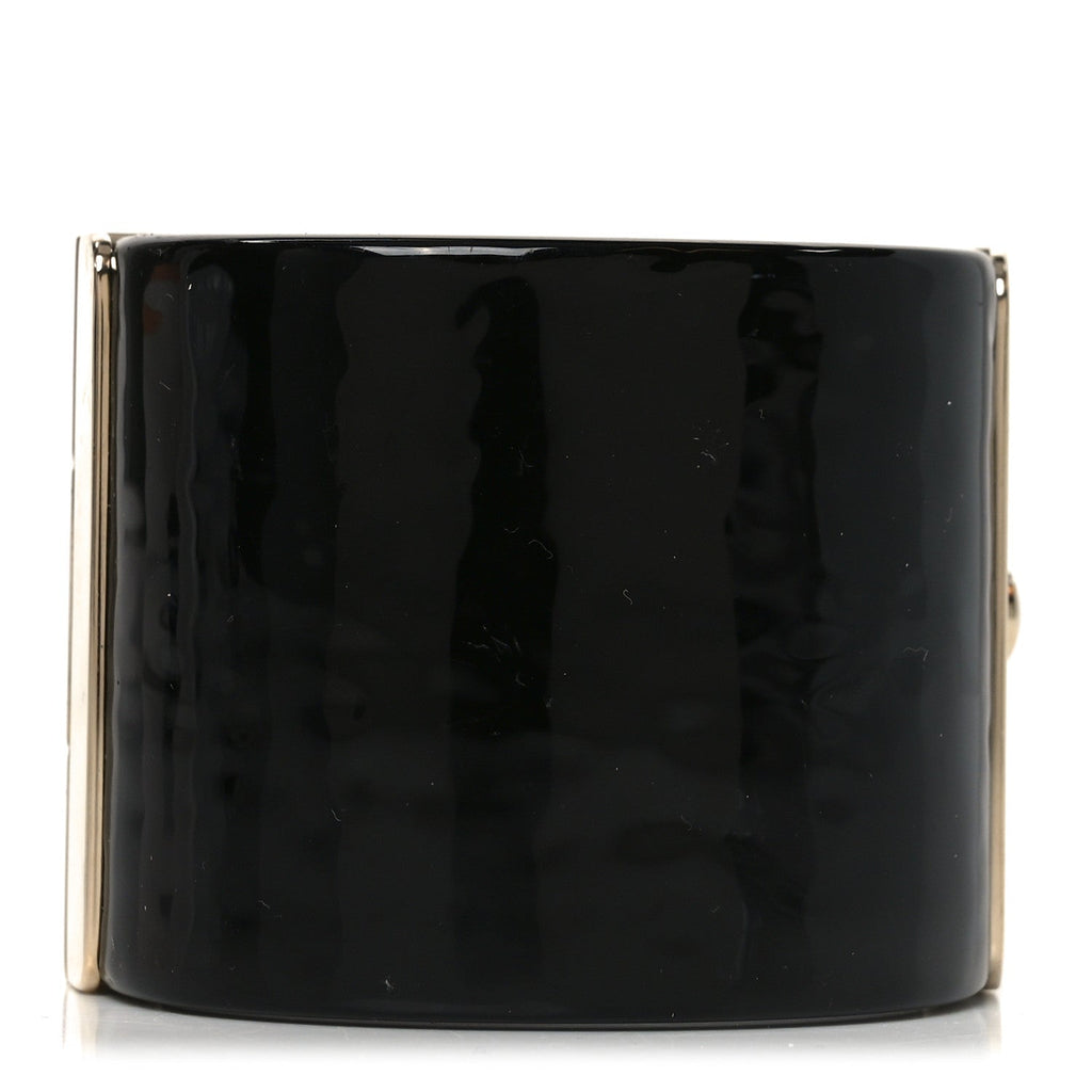 Resin Crystal CC Cuff Black Pink