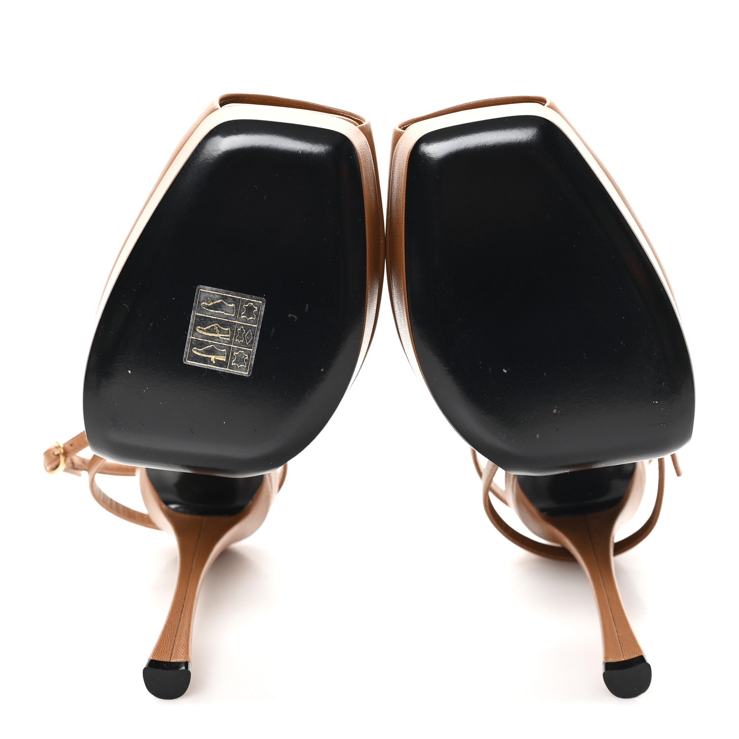 Smooth Calfskin La Scandale 110 Sandals  37.5 Dark Macademia