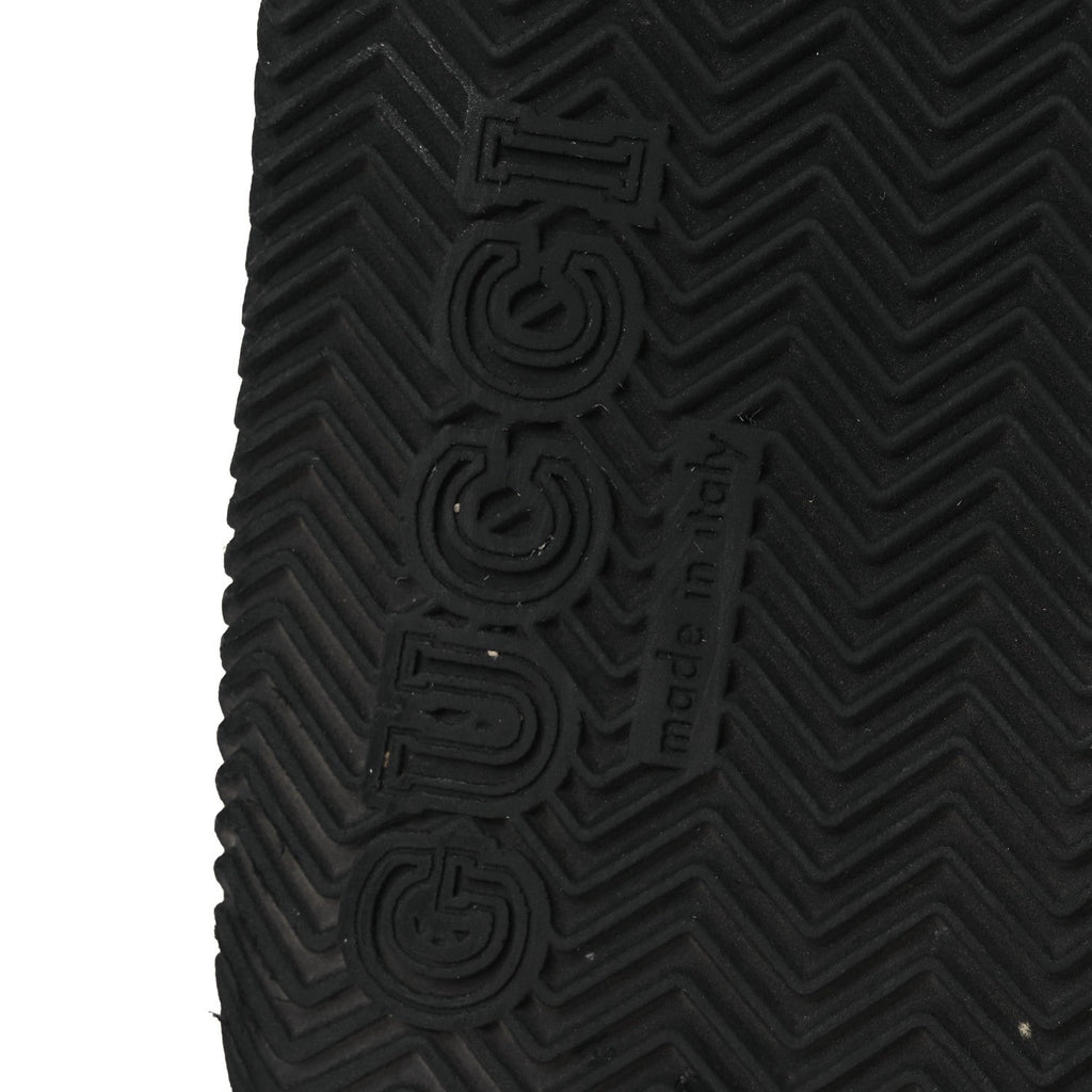 Rubber Web Womens Interlocking G Slide Sandals 33 Black Green Red