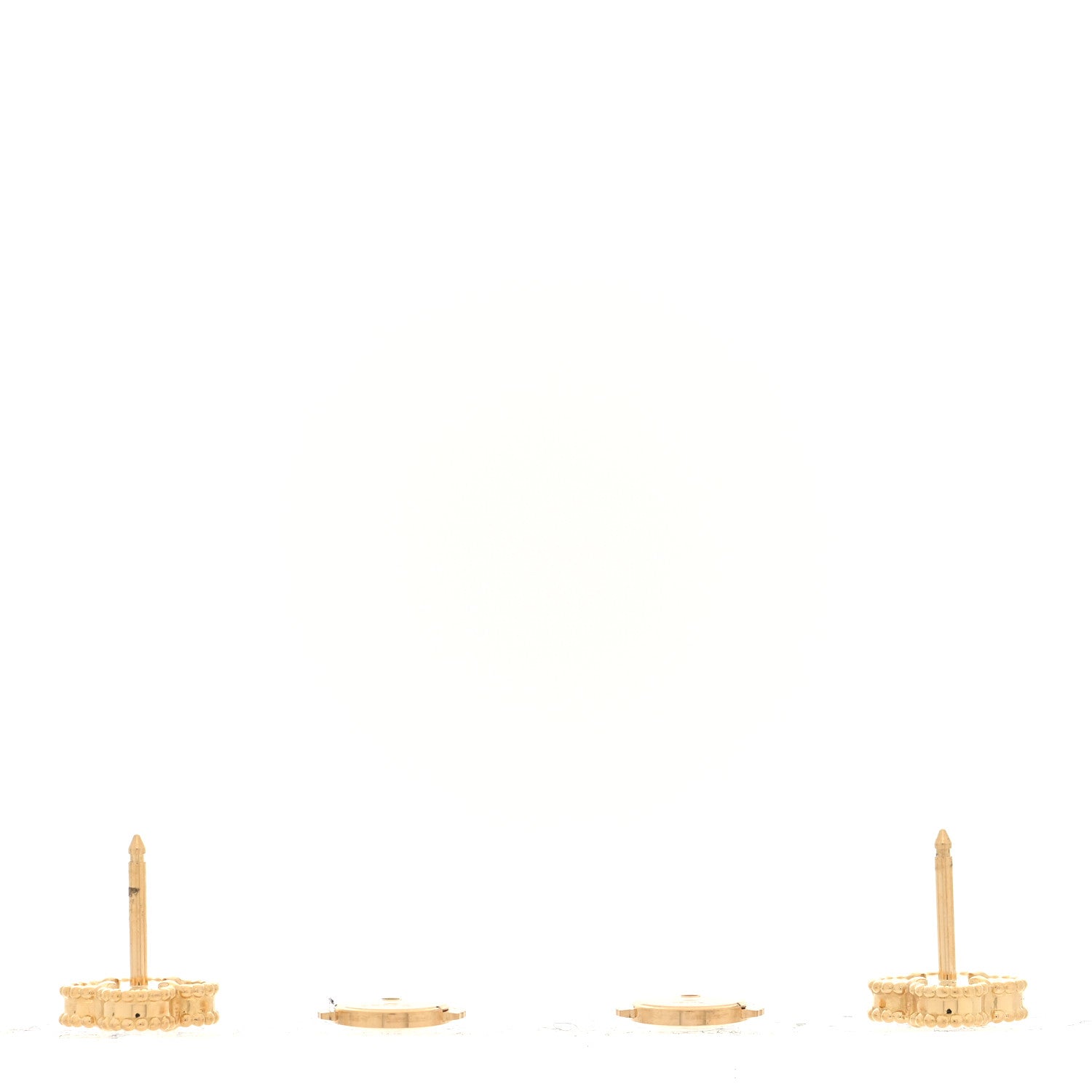 18K Yellow Gold Black Onyx Sweet Alhambra Earrings