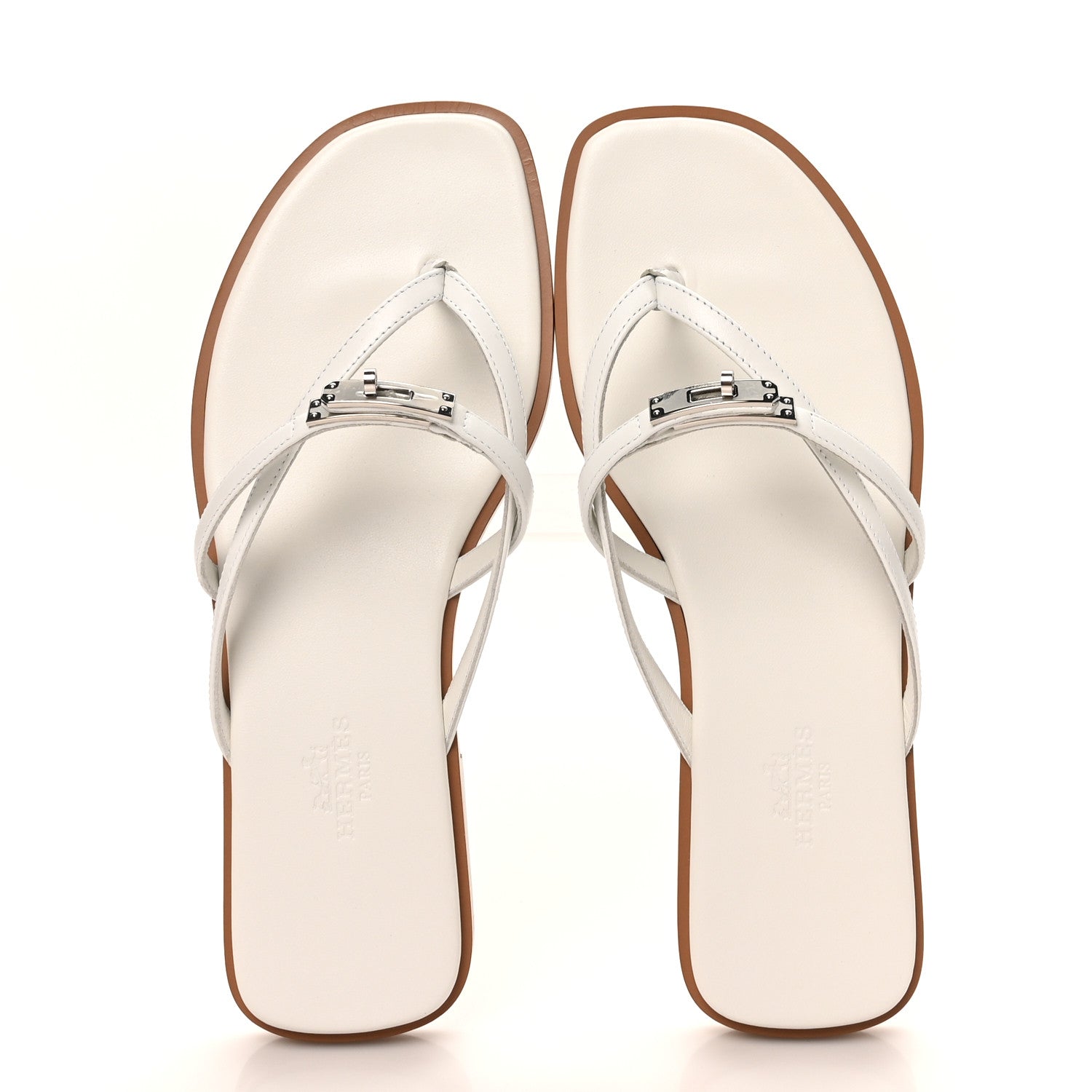 Calfskin Miss Sandals 36 White