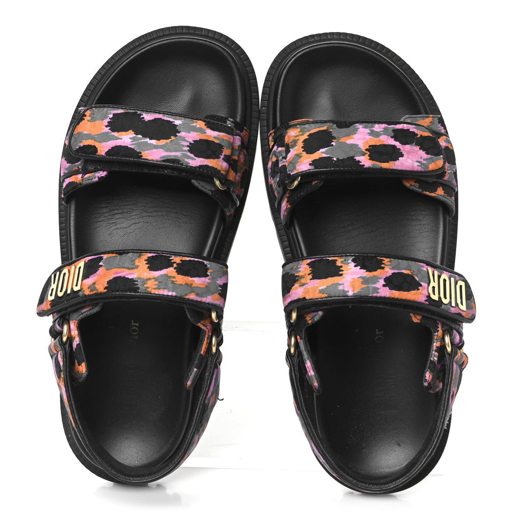 Technical Fabric Mizza Print Dioract Sandals 38 Multicolor