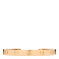 18K Pink Gold LOVE Cuff Bracelet 16