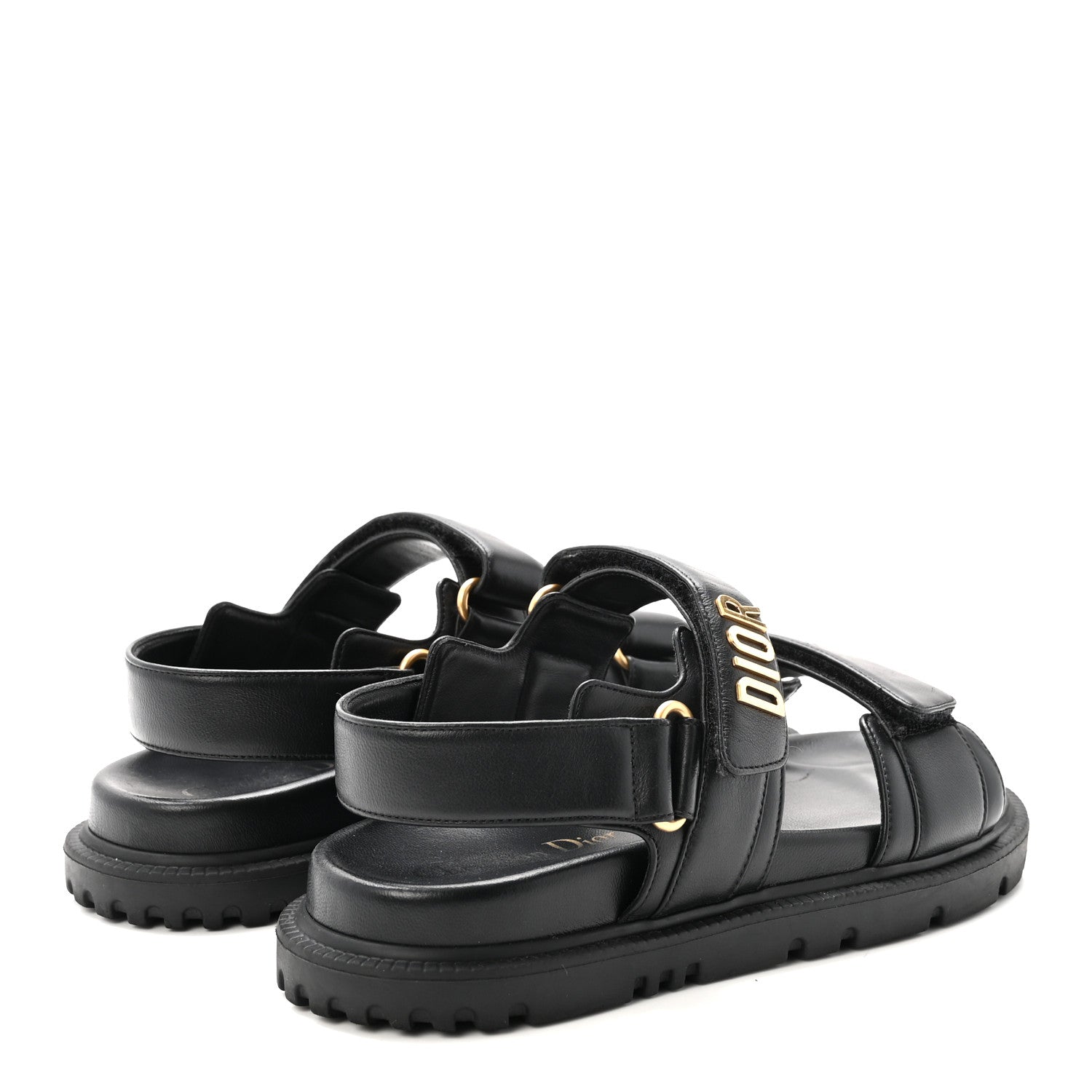 Lambskin Dioract 10mm Sandals 35 Black