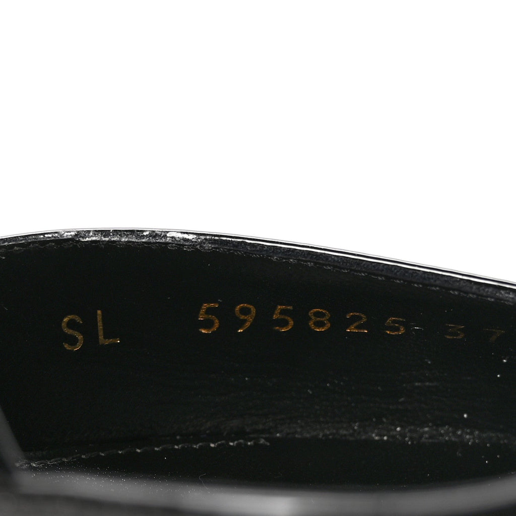 Patent Anja 105 Ankle Strap Pointed Pumps 37 Black