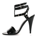 Patent Calfskin Fetish 105 Sandal 39 Black