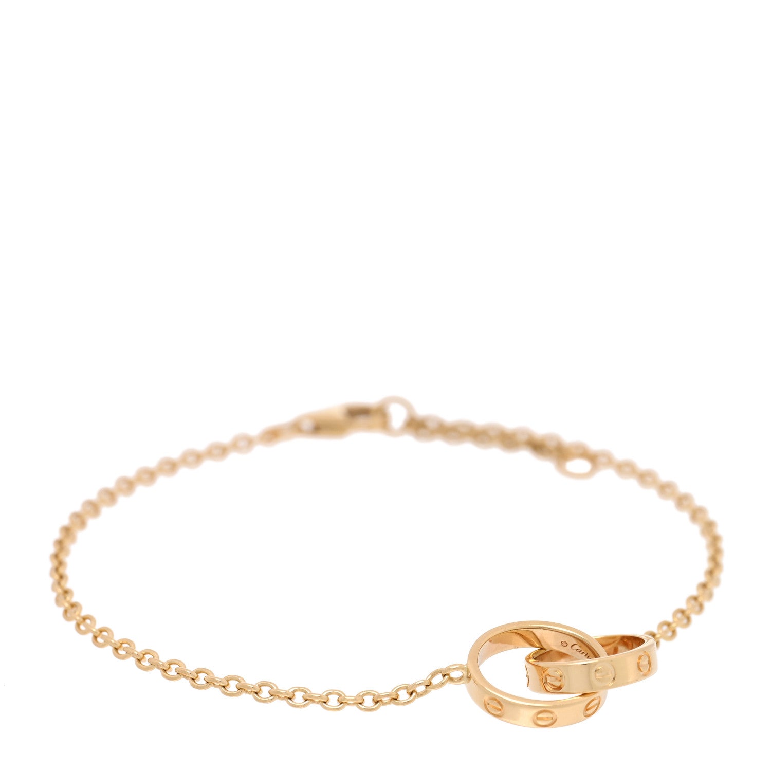 18K Yellow Gold Interlocking LOVE Bracelet