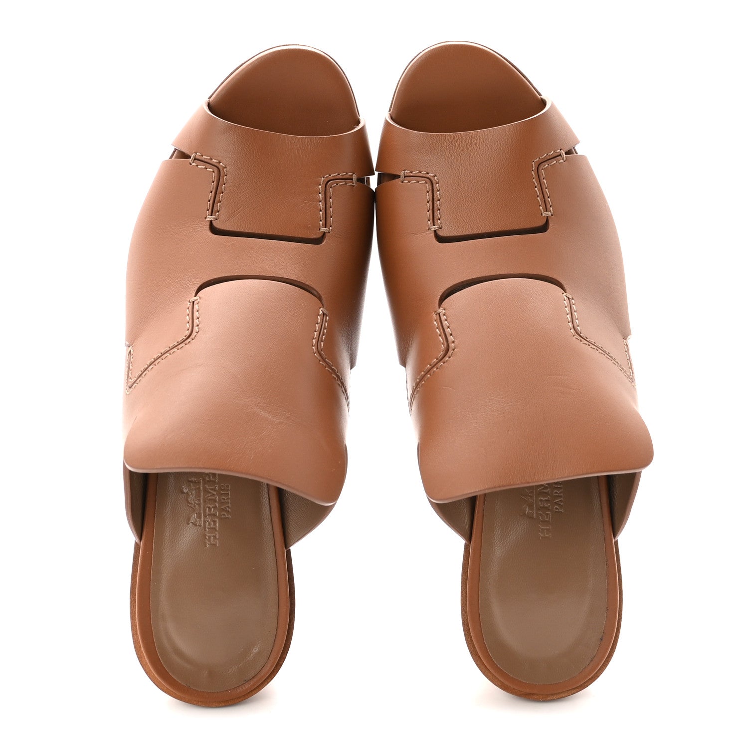 Calfskin Right Mules 36 Palissandre