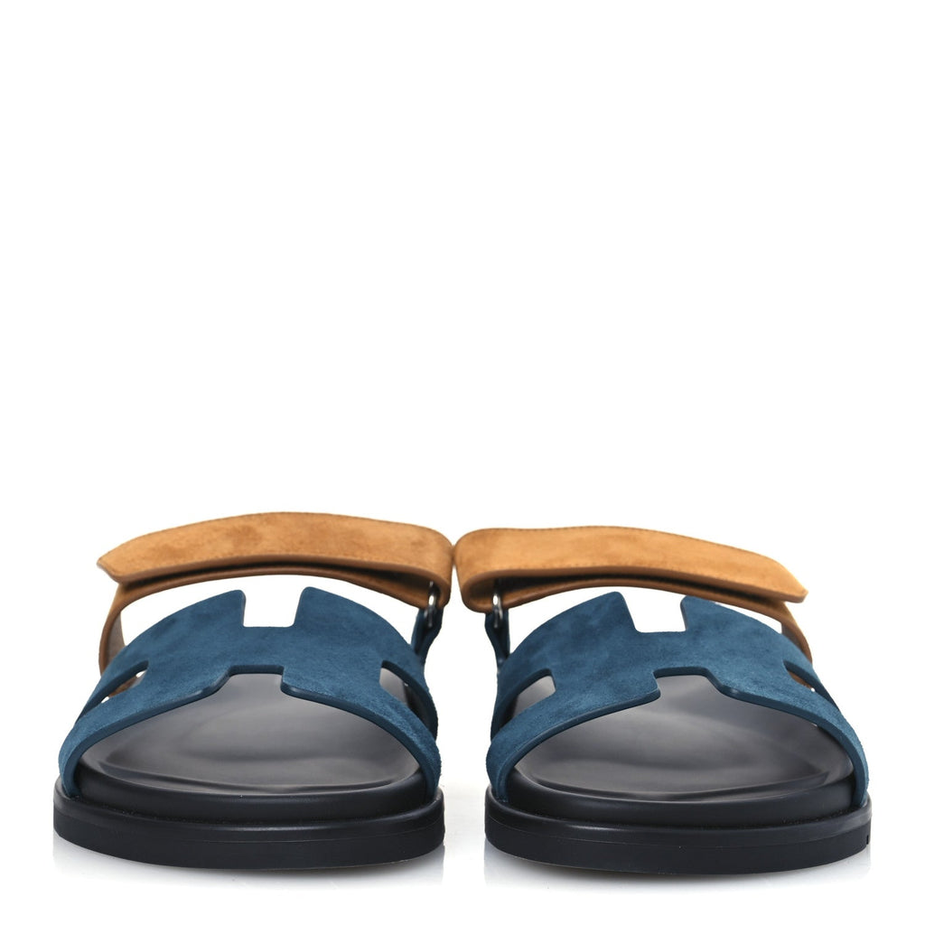 Suede Goatskin Womens Chypre Sandals 39 Vert Mousse Naturel