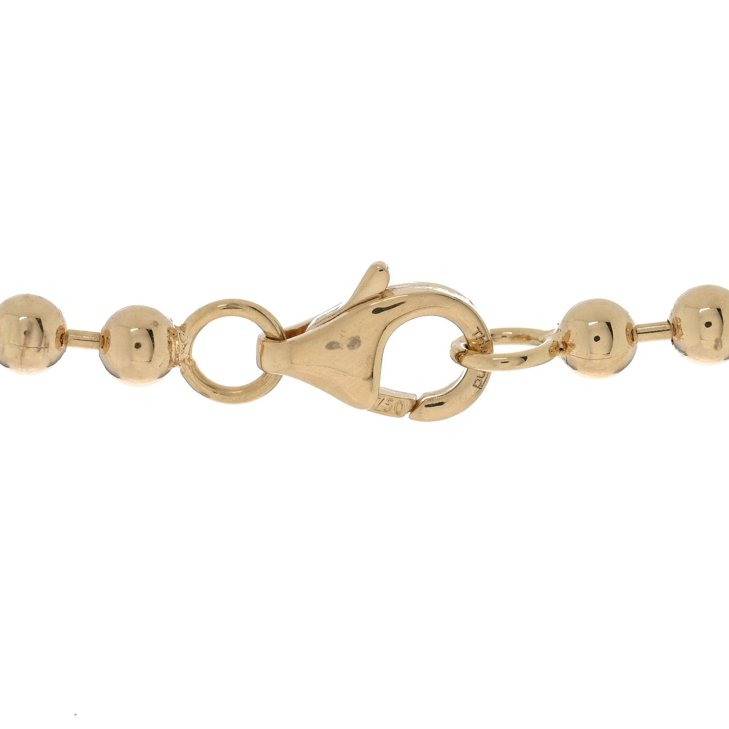 18K Yellow Gold Diamond Love in Verona Flower Zipper Necklace