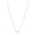 18K Yellow Gold Akoya Cultured Pearl 7-7.5mm Single Pendant Necklace