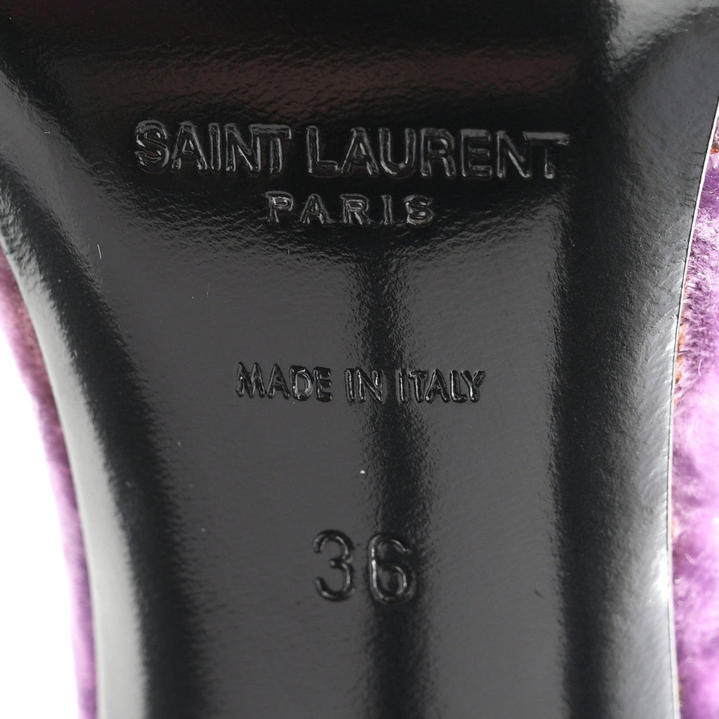Velvet Baliqua 105 Mule Sandals 36 Malva