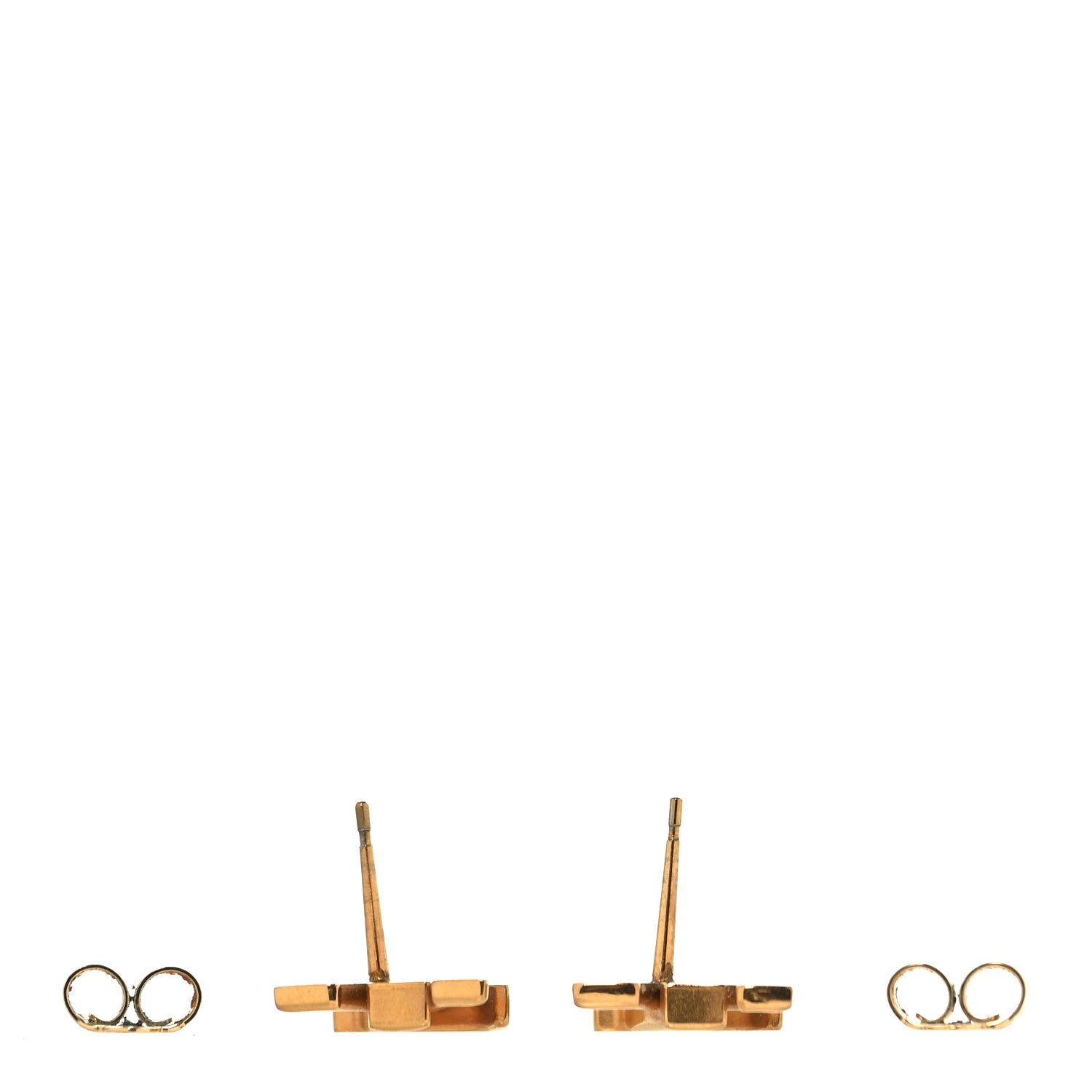 Metal LV Iconic Earrings Gold
