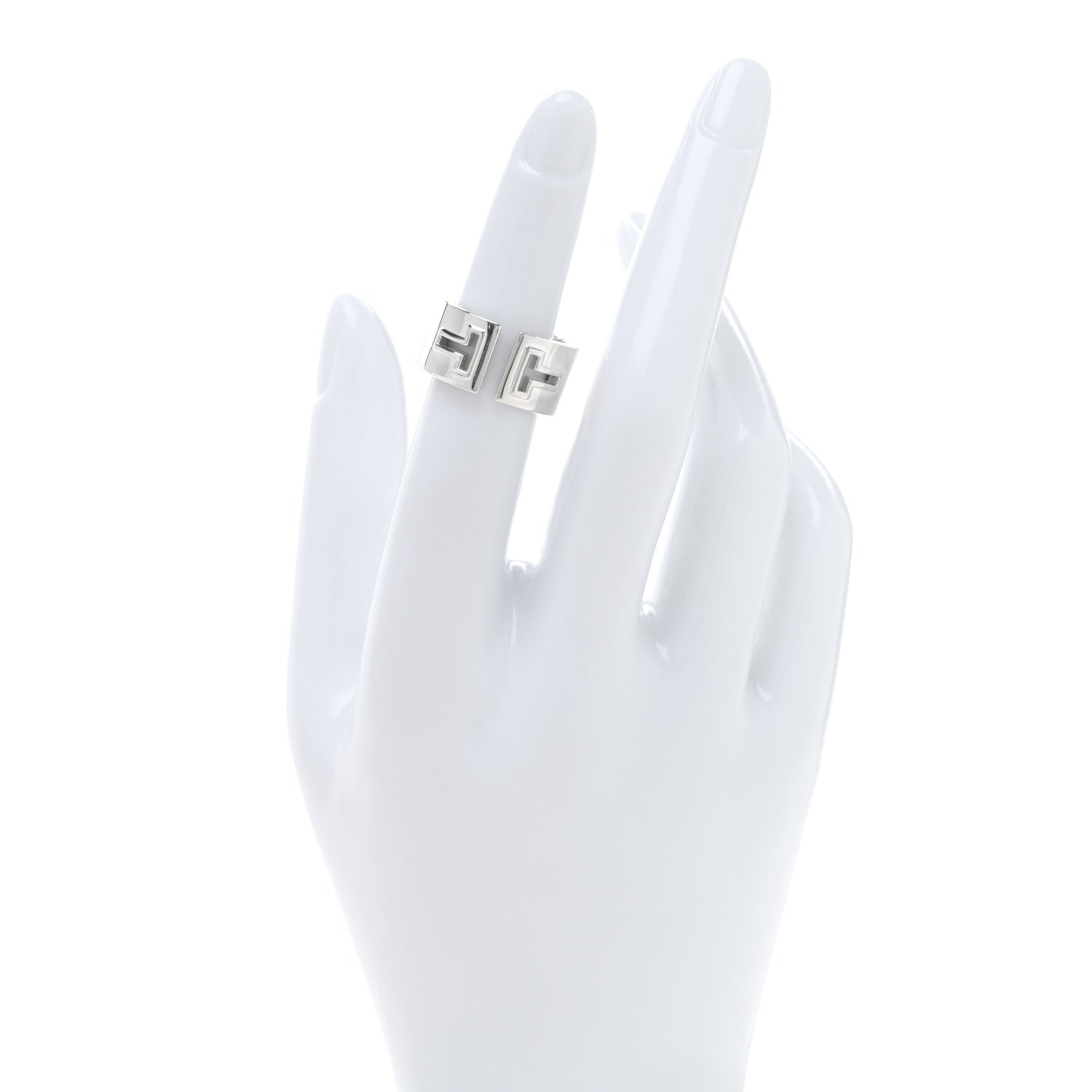 Sterling Silver T Cutout Ring 50 5.25