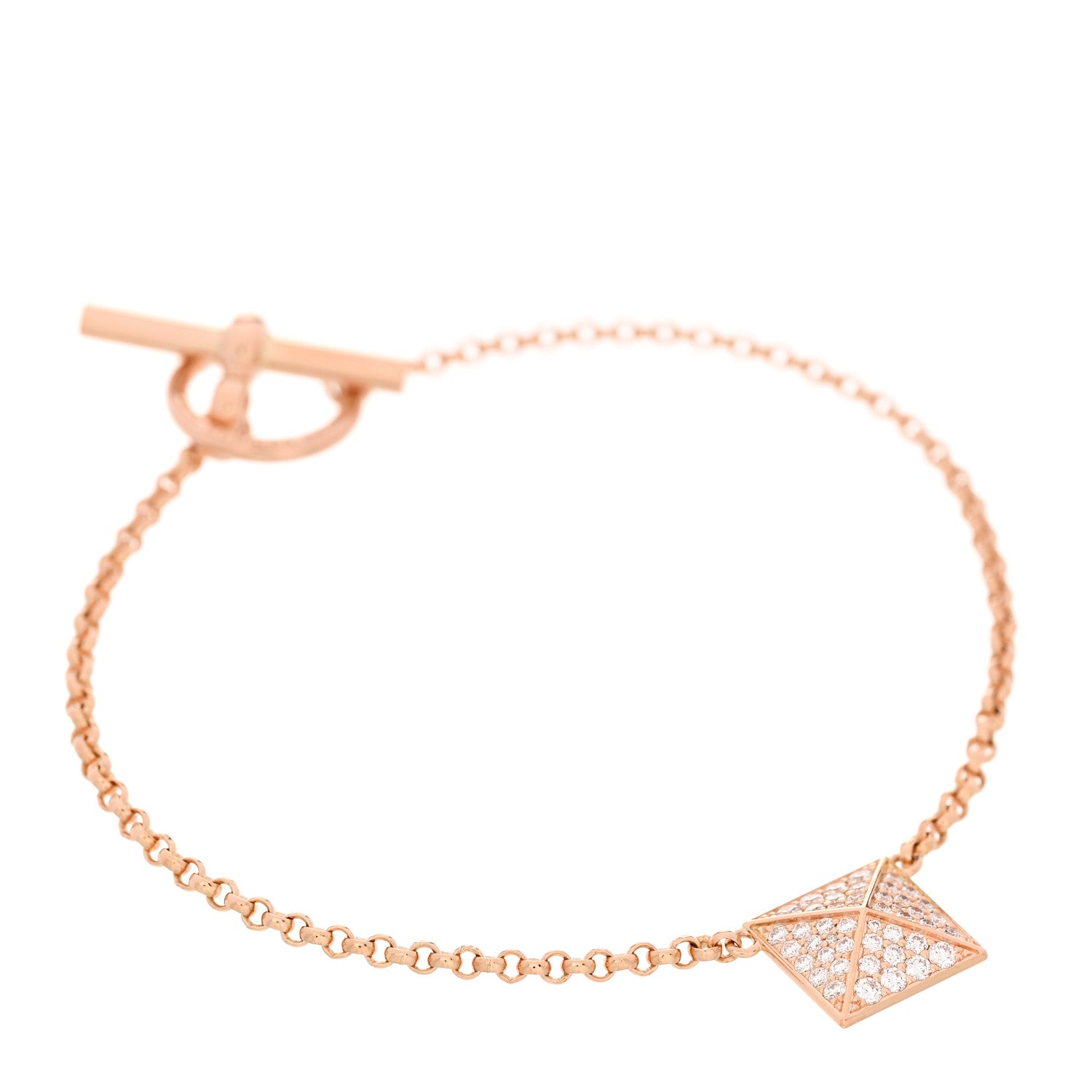 18K Rose Gold Diamond MM Clou d'H Bracelet