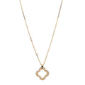 18K Yellow Gold Byzantine Alhambra Pendant Necklace