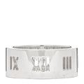 Sterling Silver Wide Atlas Pierced Ring 50 5.5