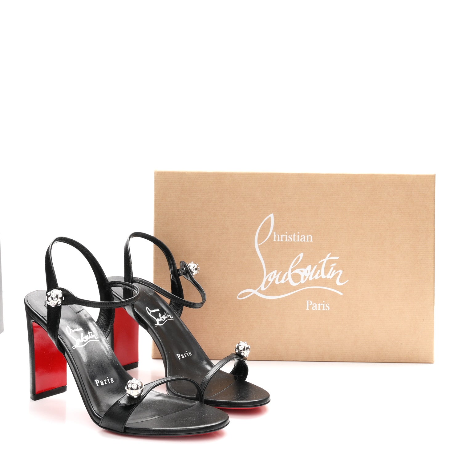 Nappa Atmospheria 85 Sandals 39 Black
