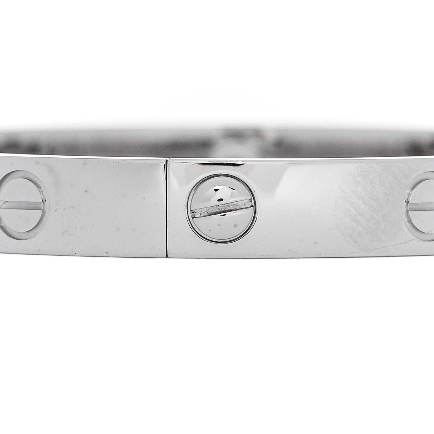 18K White Gold 4 Diamond LOVE Bracelet 16
