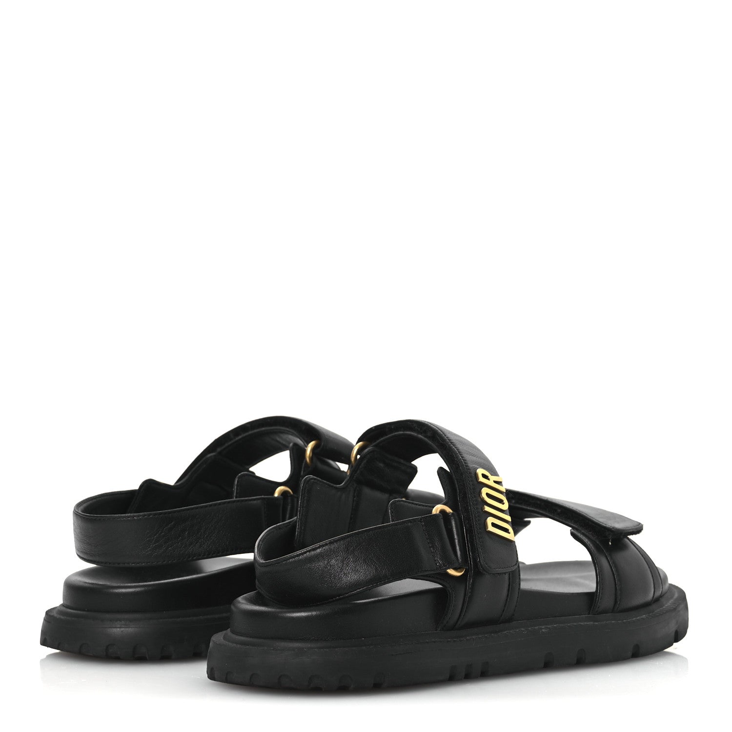 Lambskin Dioract 10mm Sandals 39 Black