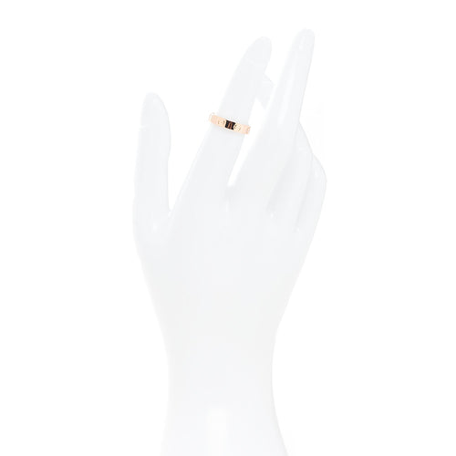 18K Pink Gold 3.5mm LOVE Wedding Band Ring 48 4.5